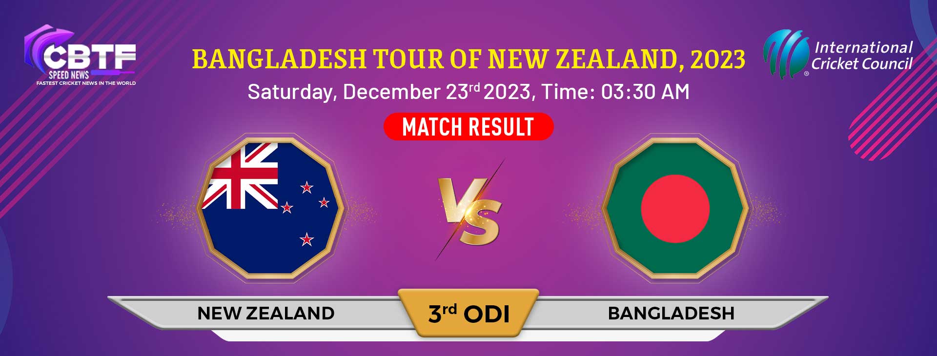 New Zealand vs Bangladesh 3rd ODI: Bangladesh Avoided Series White Wash; Won by 9 Wickets
