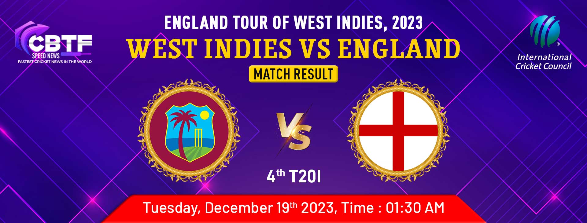 West Indies vs England: England Made an Astounding Comeback with 75-Run Win in 4th T20I