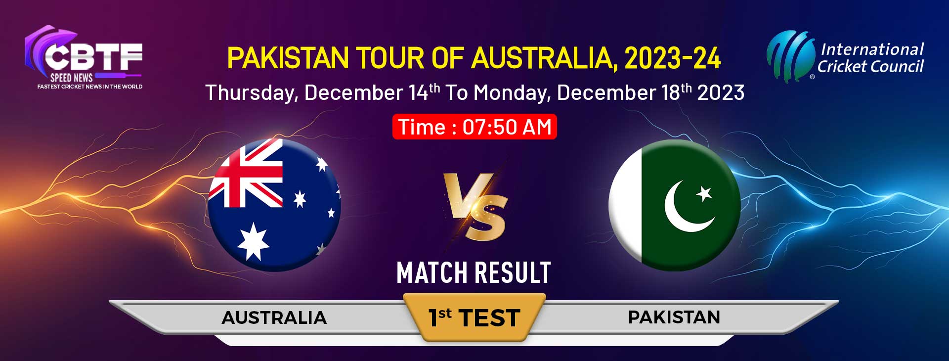 Australia vs Pakistan 1st Test: Pakistan Got Crushed by Australia with Massive 360-Run Margin; Lead the Series 1-0