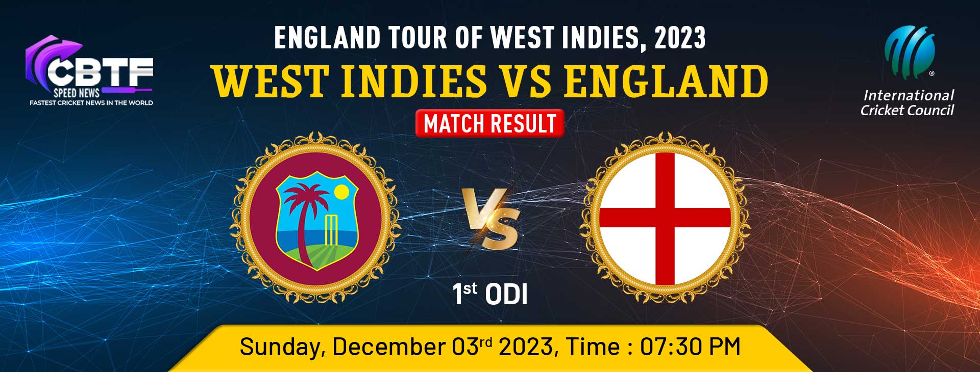 England vs West Indies 1st ODI: WI Recorded a Stunning 4-Wicket Win Against England With Hopeâ€™s Ton