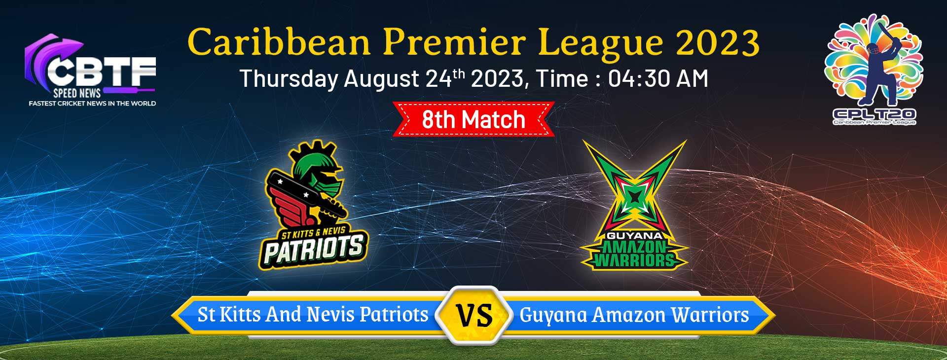 Caribbean Premier League 2023: Guyana Amazon Warriors Triumphed Over St Kitts and Nevis Patriots by 65 Runs