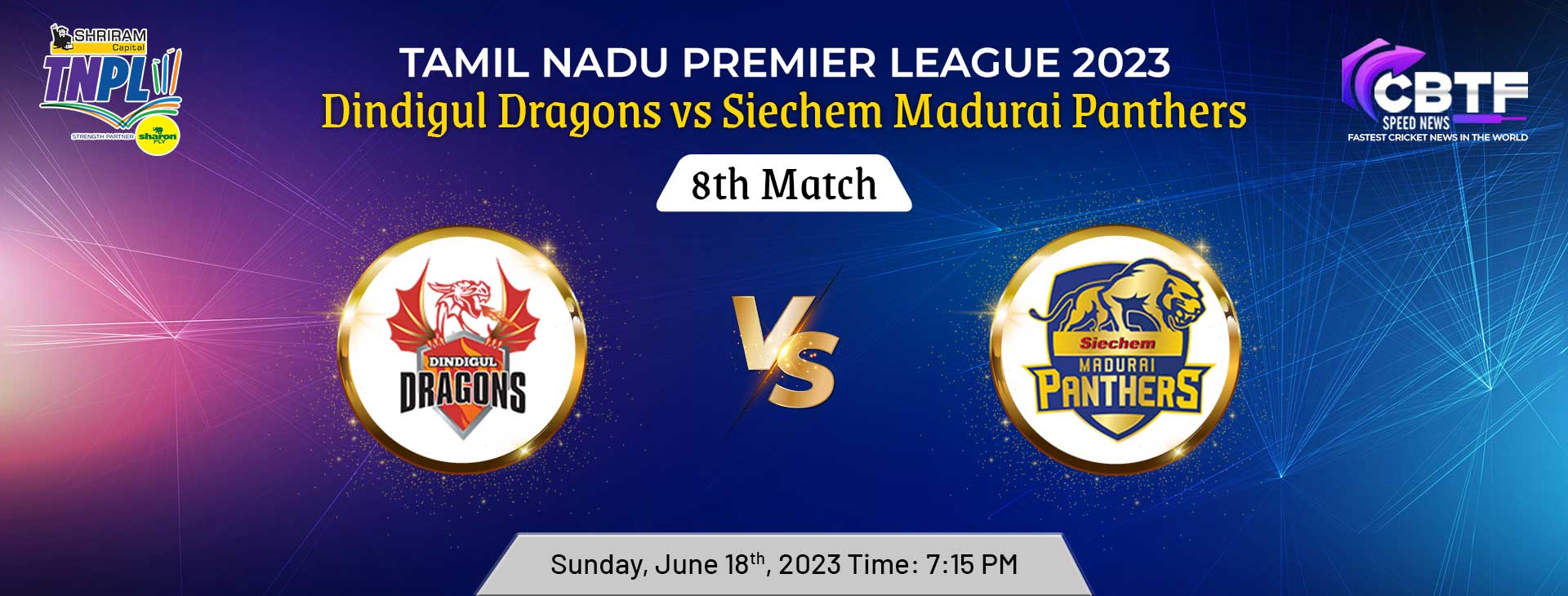 Tamil Nadu Premier League 2023: Dindigul Dragons' Allround Performance Helped Thrashing Siechem Madurai Panthers by 7 Wickets