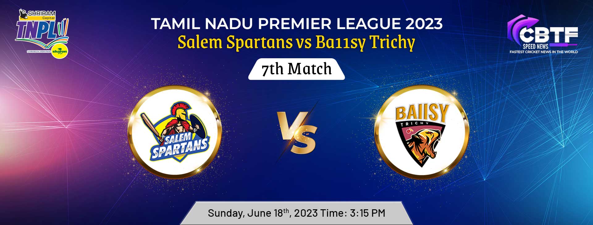 Tamil Nadu Premier League 2023: Salem Spartans Triumphed Over Ba11sy Trichy by 5 Wickets