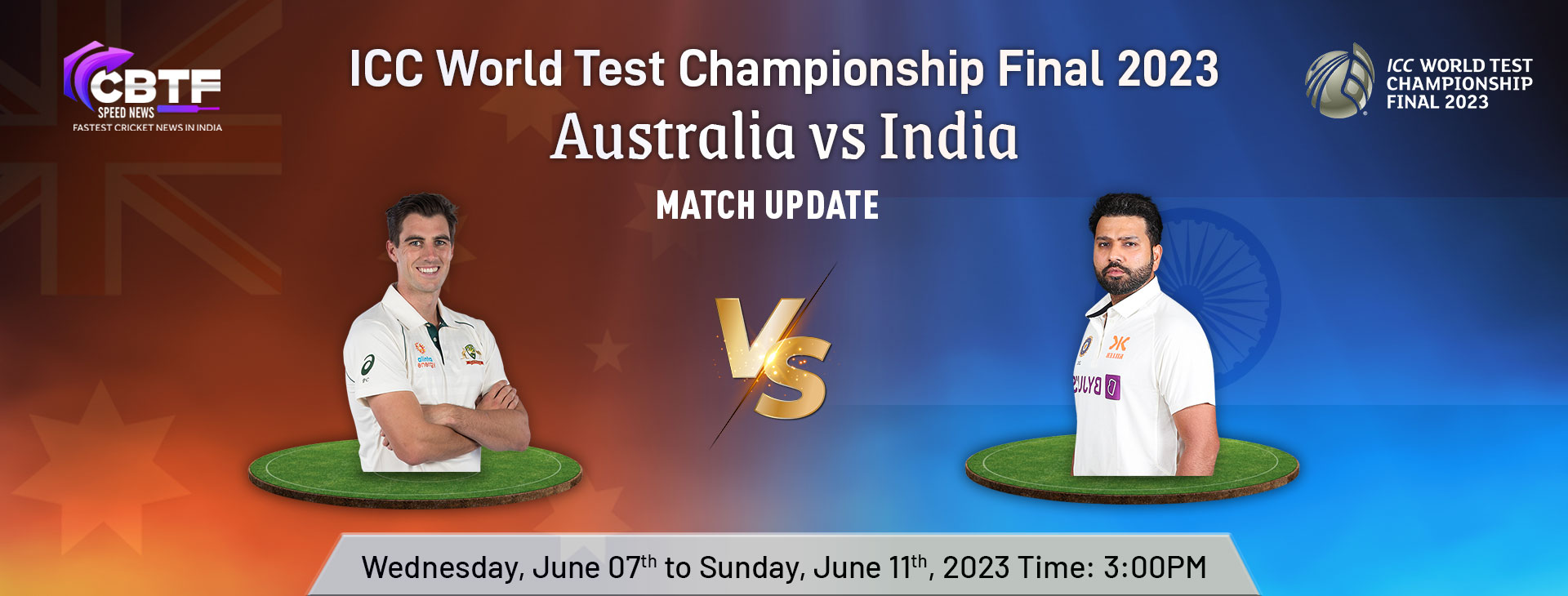 ICC World Test Championship Final 2023, Day 3: India Made a Comeback; Australia Lead by 296 Runs
