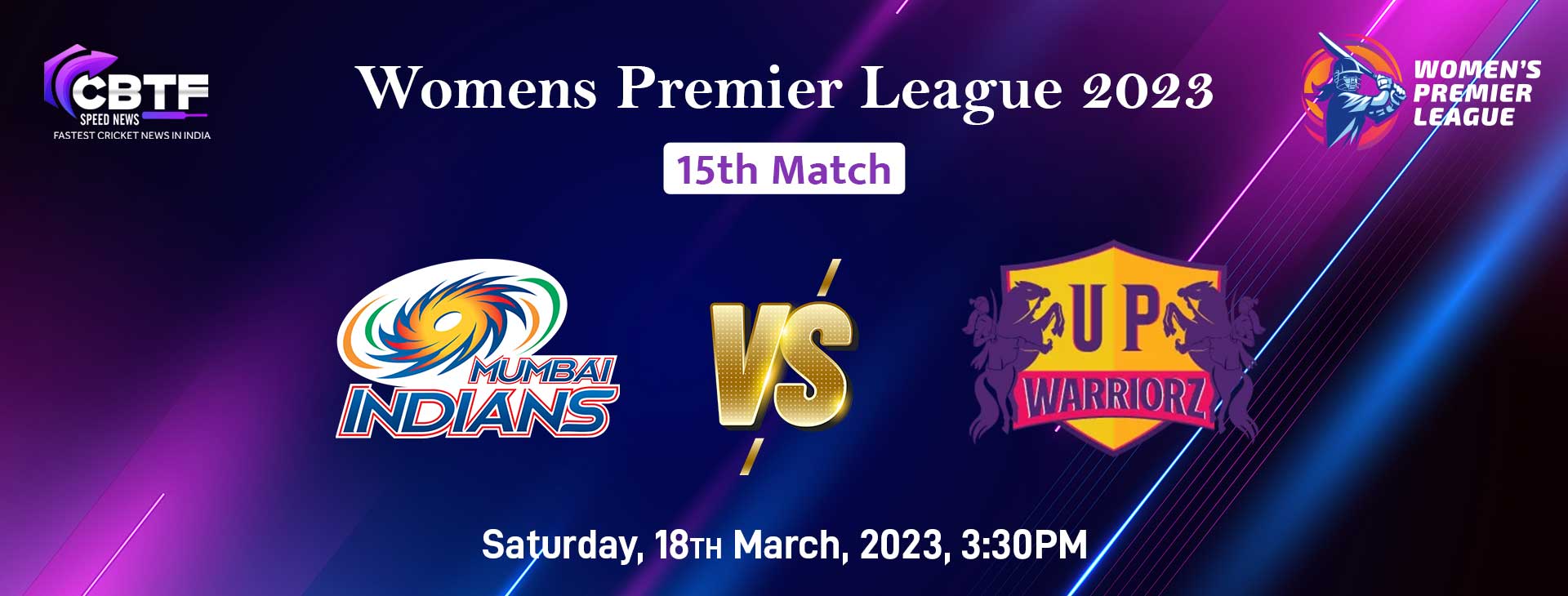 Womens Premier League 2023: UP Warriorz Won by 5 Wickets Against Mumbai Indians WomenÂ
