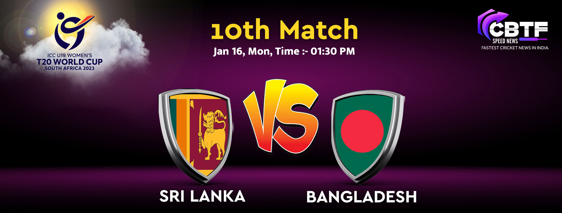 ICC Under 19 Women's T20 World Cup 2023: Sri Lanka Women U19 Lost to Bangladesh Women by 10 Runs