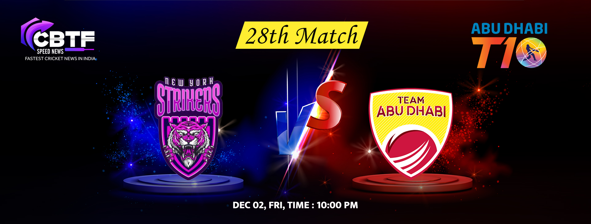 New York Strikers Routed Team Abu Dhabi by 7 Wickets