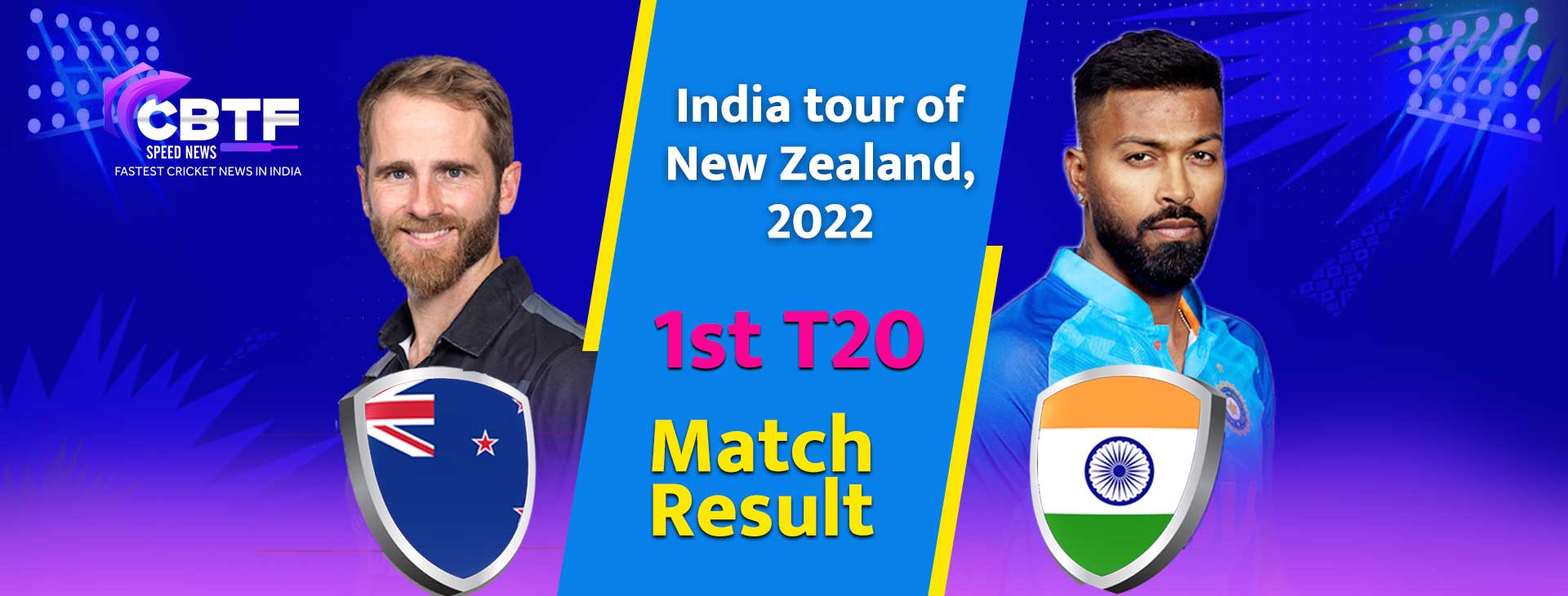 New Zealand vs. India, 1st T20I - Match Abandoned Due to Heavy Rain