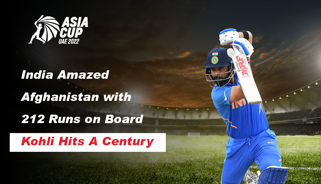 India Amazed Afghanistan with 212 Runs on Board| Kohli Hits A Century
