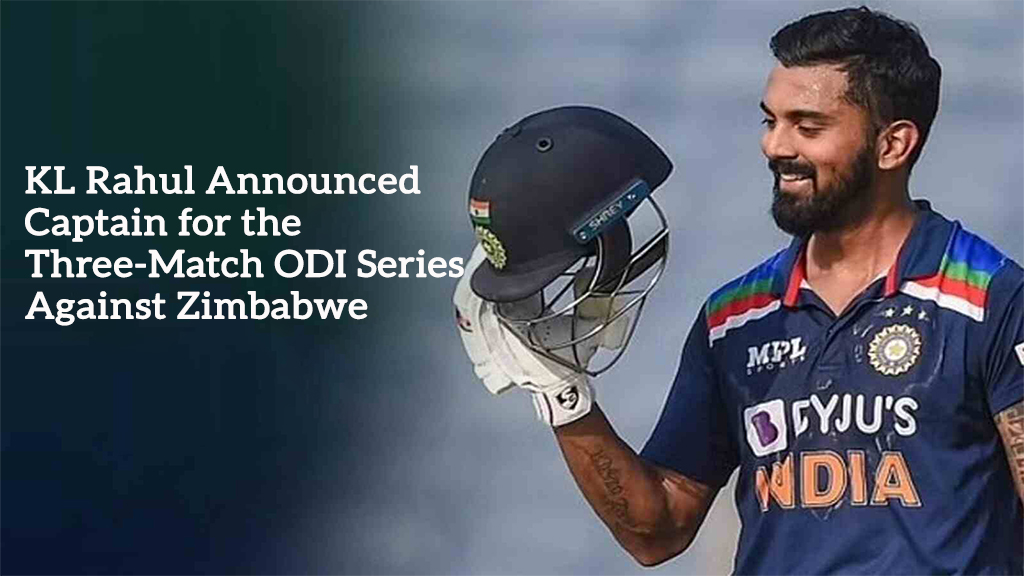 KL Rahul Announced Captain for the Three-Match ODI Series Against Zimbabwe