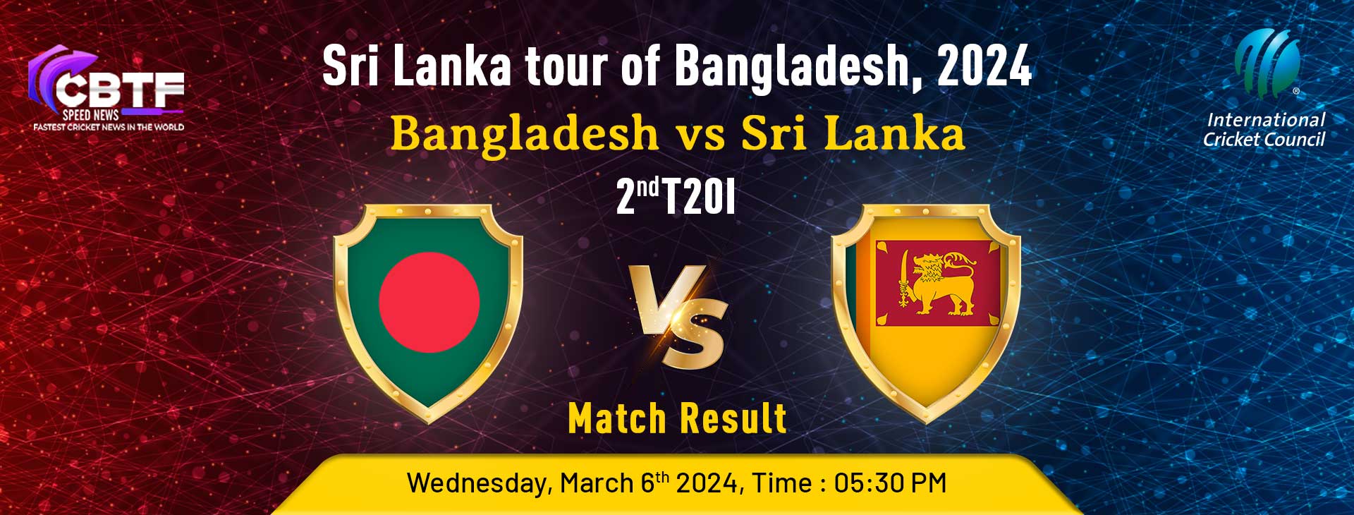 Sri Lanka tour of Bangladesh, 2024, Bangladesh vs Sri Lanka, 2nd T20I, Match Result, Bangladesh Won By 8 Wickets