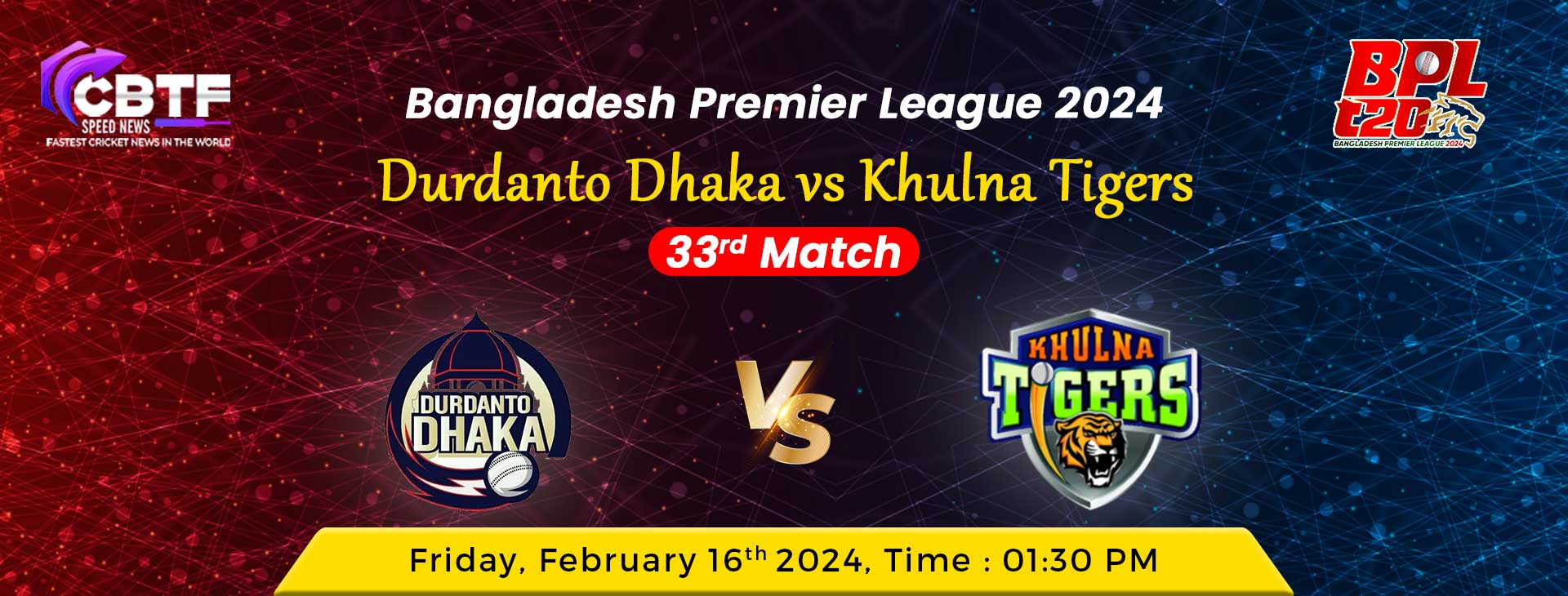 Bangladesh Premier League 2024, Durdanto Dhaka vs Khulna Tigers, 33rd Match, Khulna Won By 5 Wickets