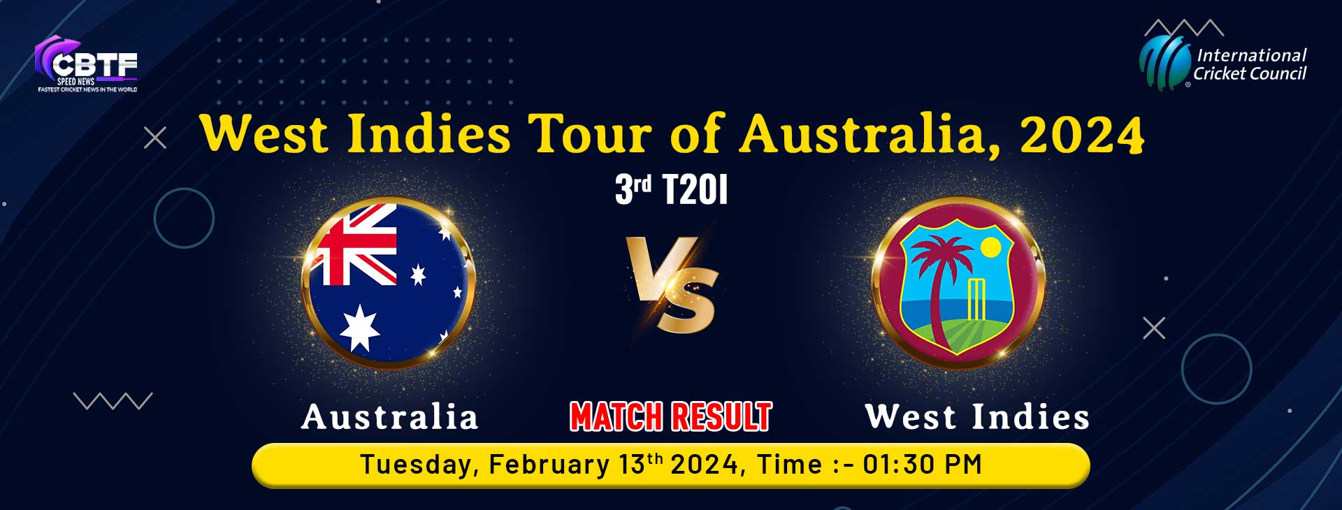West Indies tour of Australia, 2024, Australia vs West Indies, 3rd T20I, Match Result, West Indies Won By 37 Runs