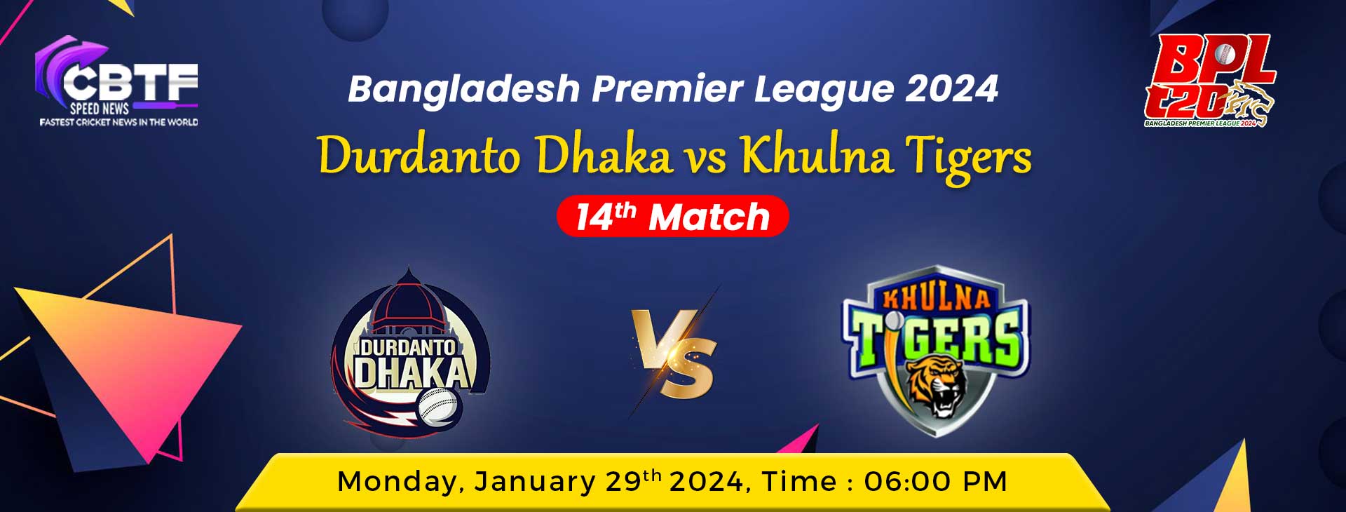 Bangladesh Premier League 2024, Durdanto Dhaka vs Khulna Tigers, 14th Match, Khulna Tigers Won By 10 Wickets