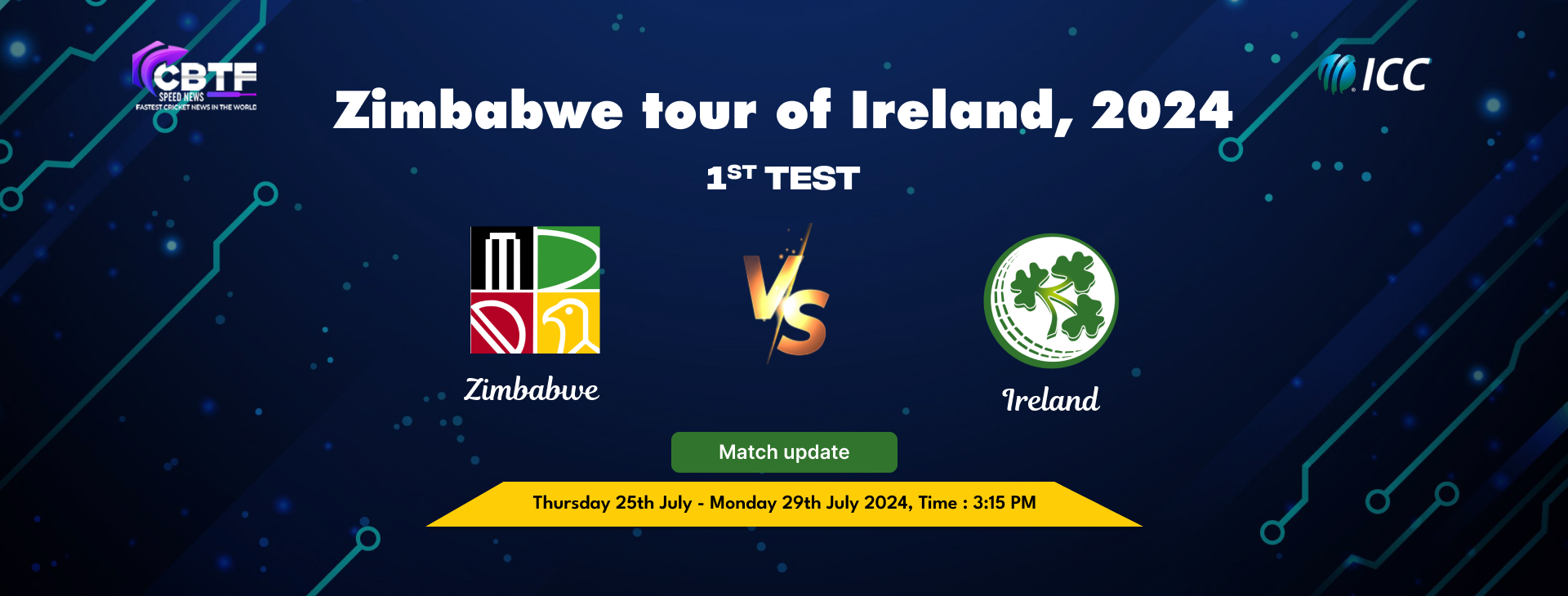Zimbabwe tour of Ireland, 2024, Ireland vs Zimbabwe, Only Test, Match Update, Day 2, Zimbabwe Trail By 28 Runs