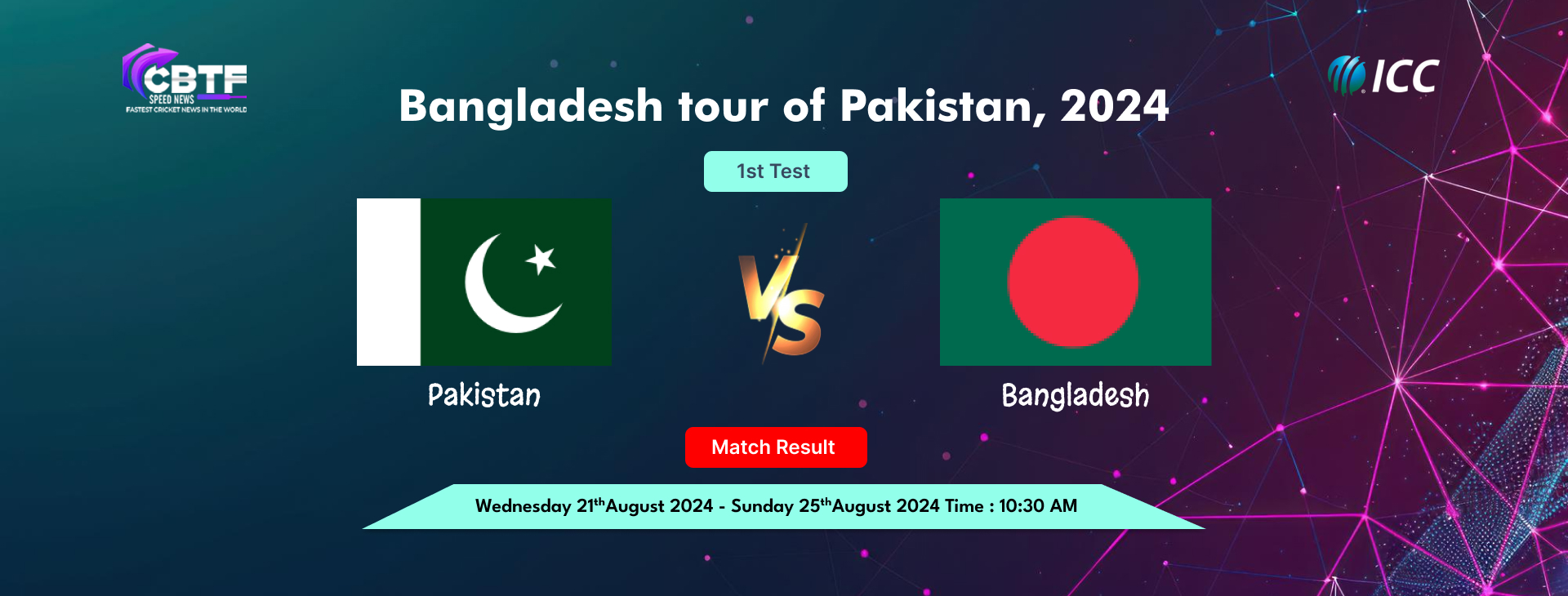 Bangladesh tour of Pakistan, 2024, Pakistan vs Bangladesh, 1st Test, Day 5, Match Result, Bangladesh Won By 10 Wickets