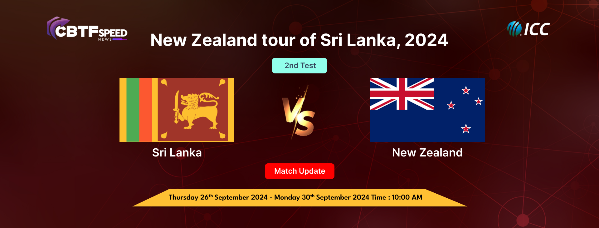New Zealand tour of Sri Lanka, 2024, Sri Lanka vs New Zealand, 2nd Test, Day 1, Match Update,  Sri Lanka Chose to Bat