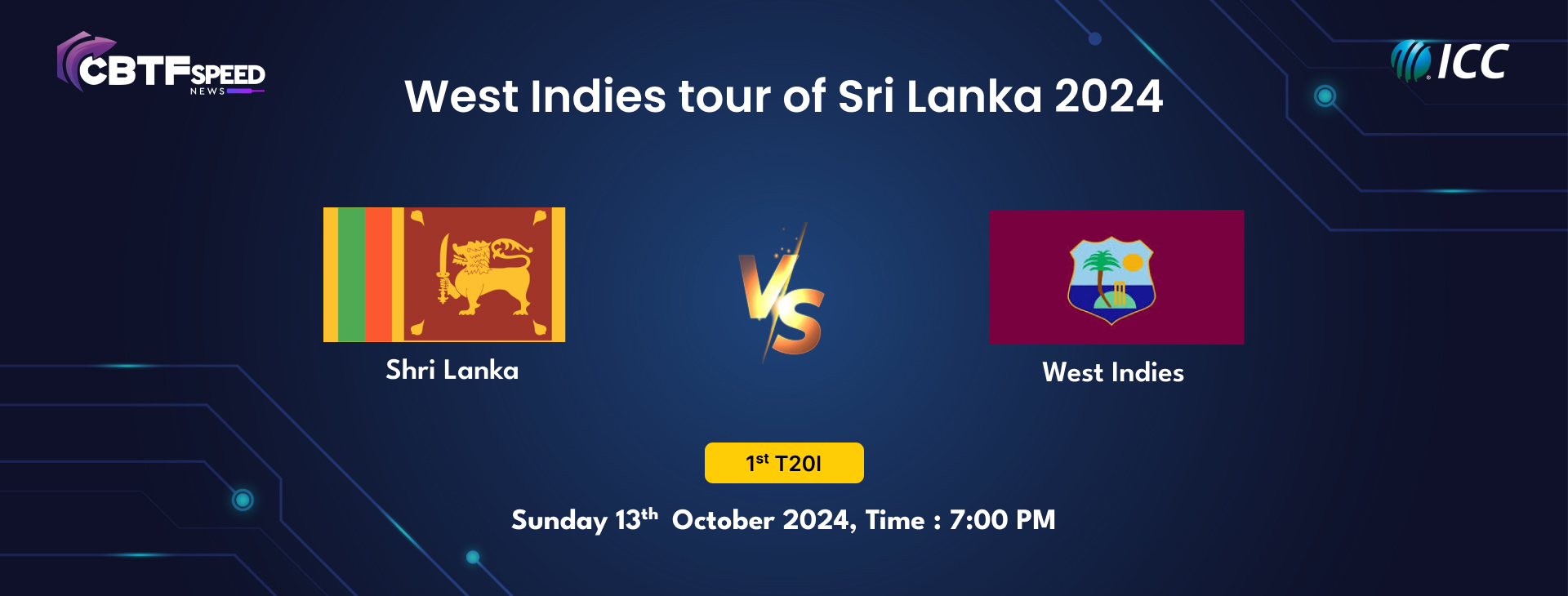 West Indies tour of Sri Lanka, 2024, Sri Lanka vs West Indies, 1st T20I,  West Indies Won By 5 Wickets