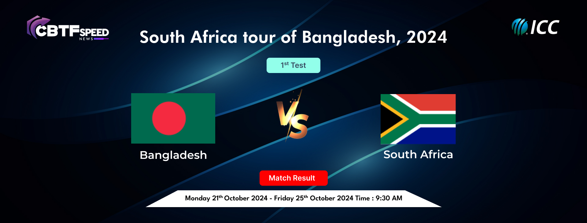 South Africa tour of Bangladesh, 2024, Bangladesh vs South Africa, 1st Test, Day 4, Match Result,  South Africa Won By 7 Wickets