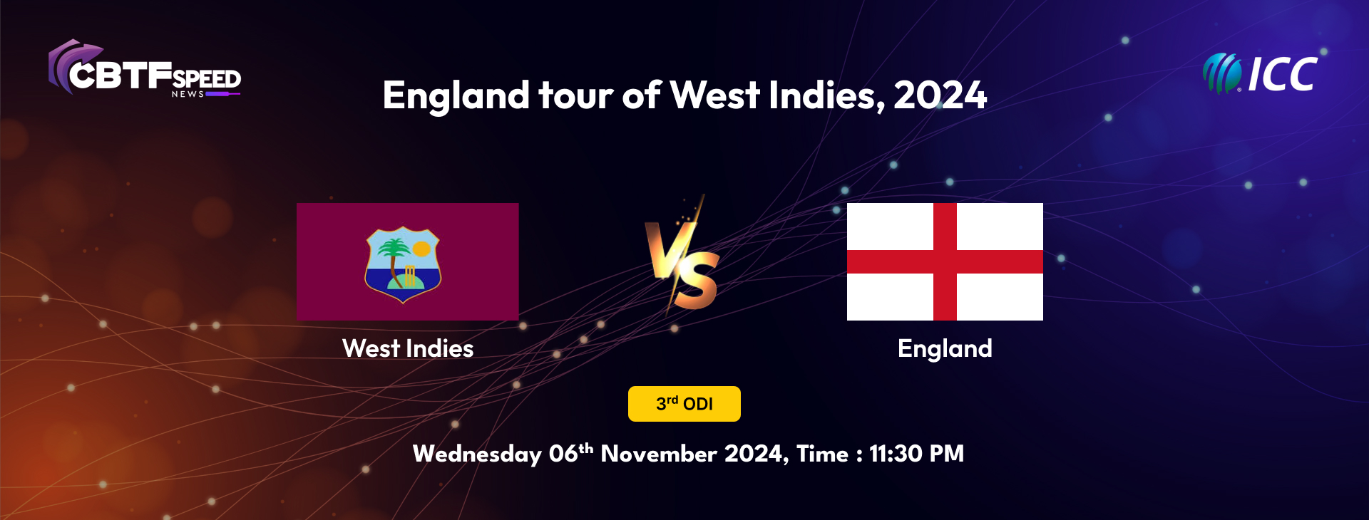 England tour of West Indies, 2024, West Indies vs England, 3rd ODI,  West Indies Won By 8 Wickets