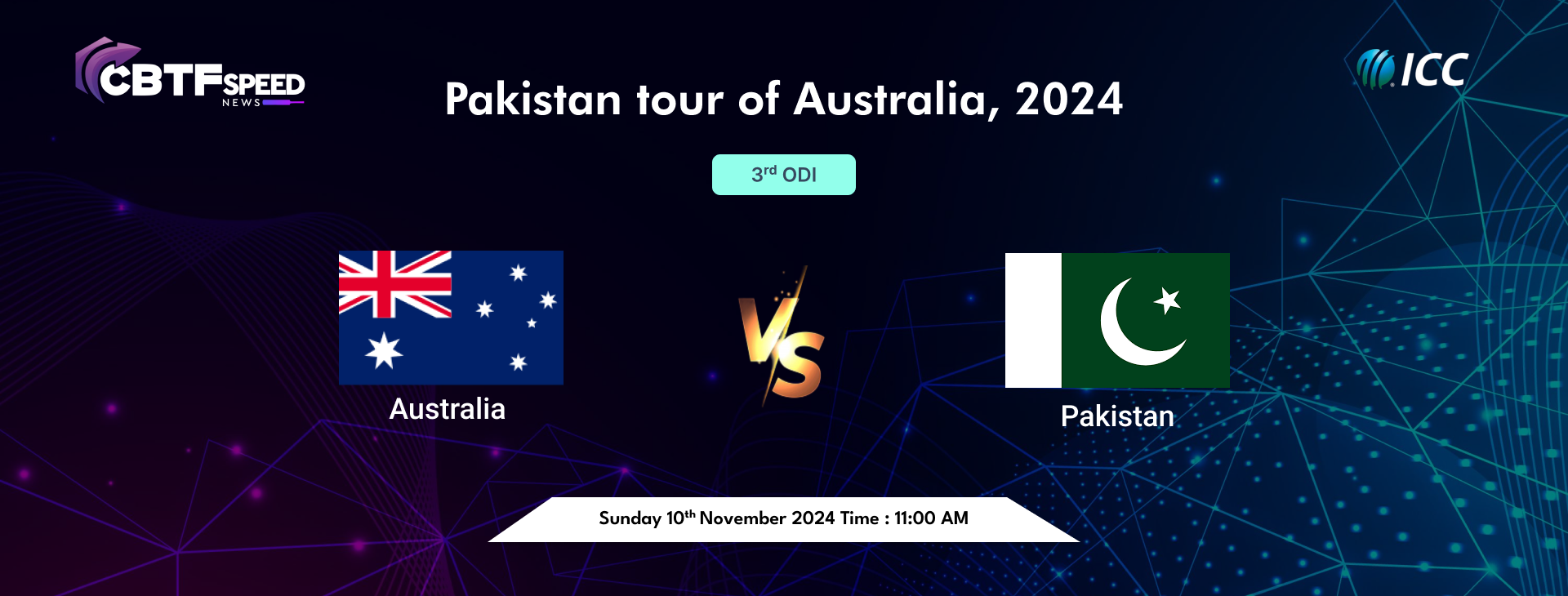 Pakistan tour of Australia, 2024, Australia vs Pakistan, 3rd ODI, Pakistan Won By 8 Wickets