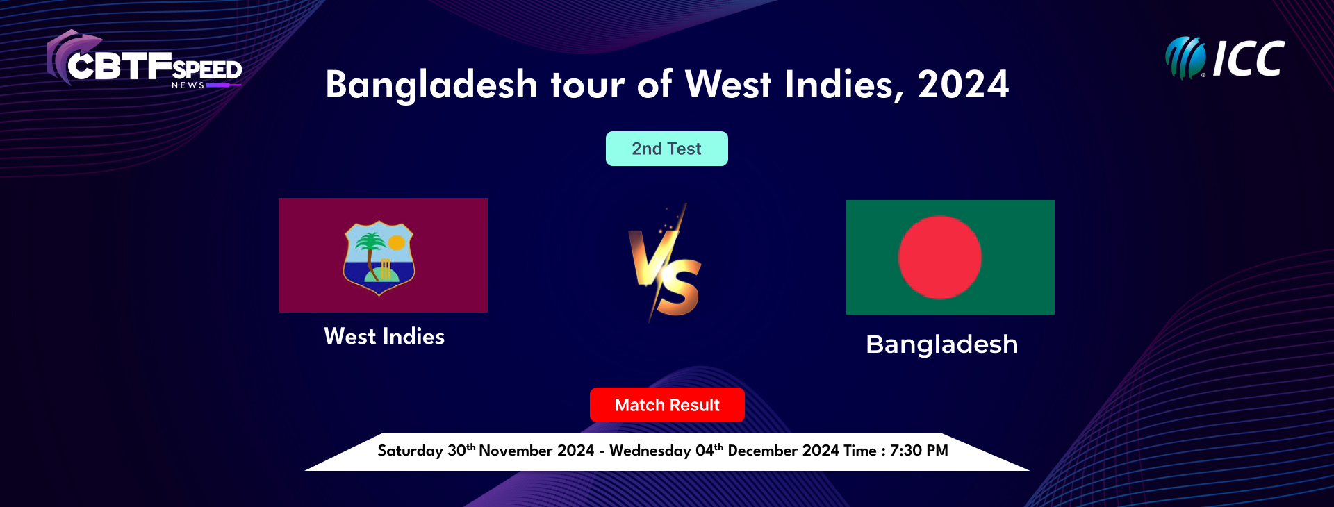 Bangladesh tour of West Indies, 2024, West Indies vs Bangladesh, 2nd Test, Day 4, Match Result, Bangladesh Won By 101 Runs