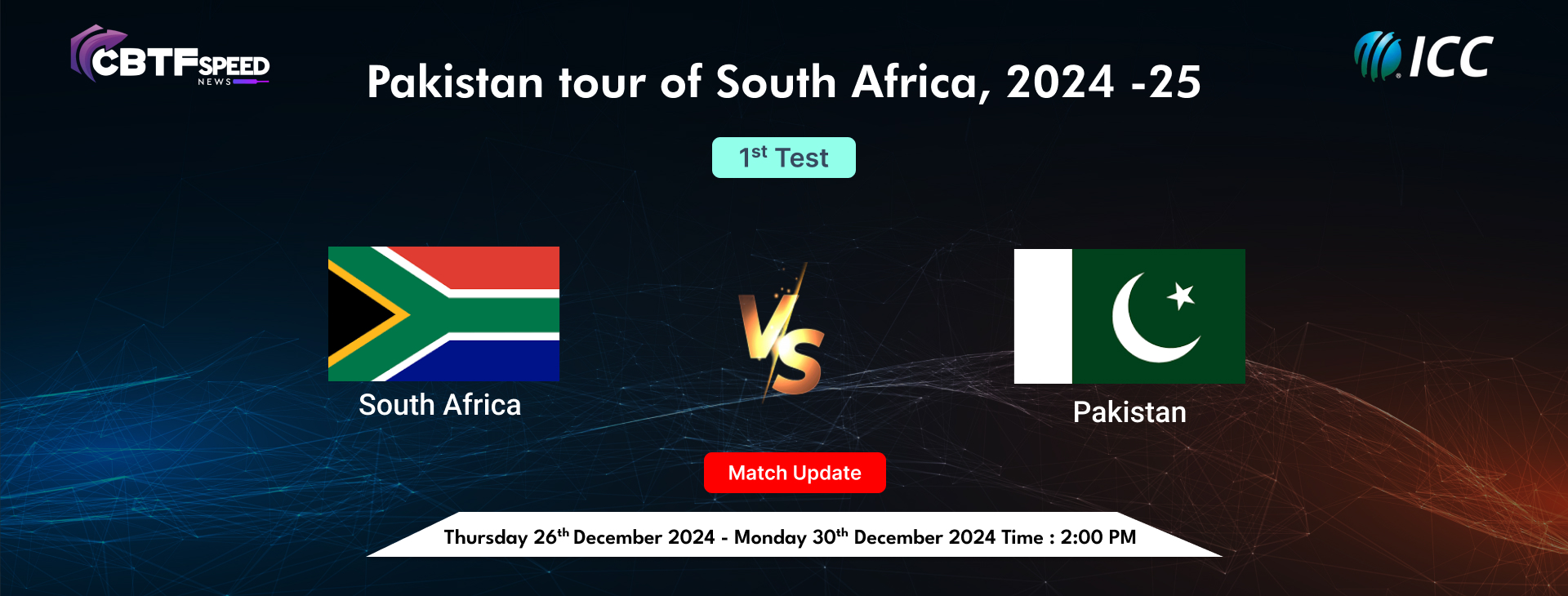 Pakistan tour of South Africa, 2024 -25, South Africa vs Pakistan, 1st Test, Day 1, Match Update, Pakistan Choose to Bat
