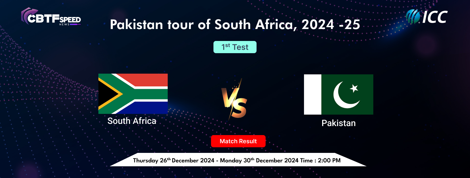 Pakistan tour of South Africa, 2024 -25, South Africa vs Pakistan, 1st Test, Day 4, Match Result, South Africa Won By 2 Wickets