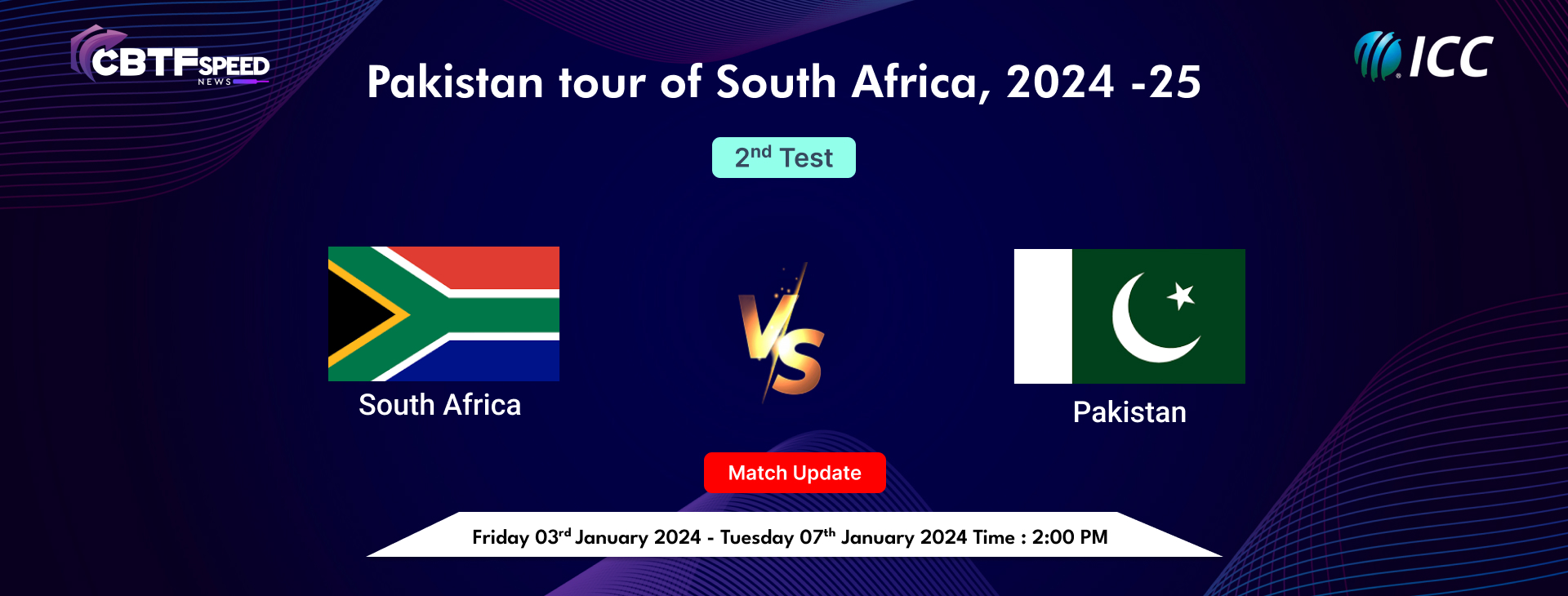 Pakistan tour of South Africa, 2024 -25, South Africa vs Pakistan, 2nd Test, Day 1, Match Update, South Africa chose to bat.