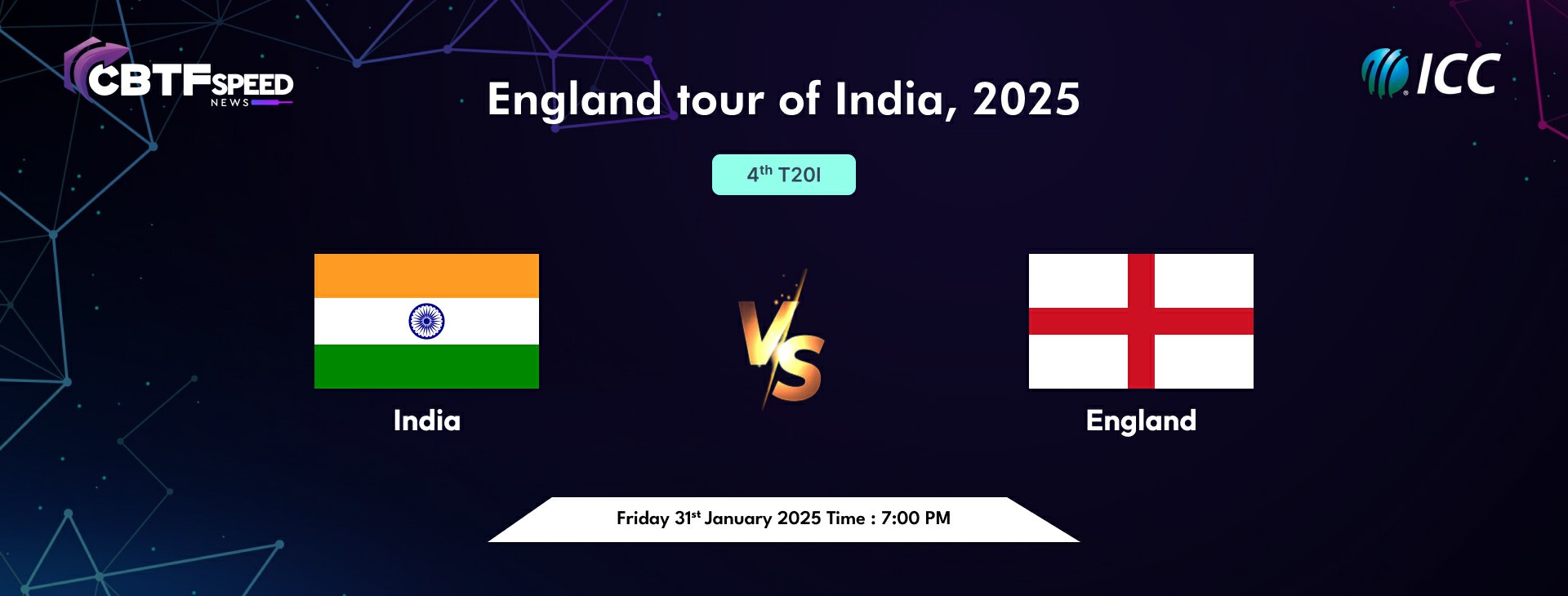 England tour of India, 2025, India vs England, 4th T20I, India Won By 15 Runs