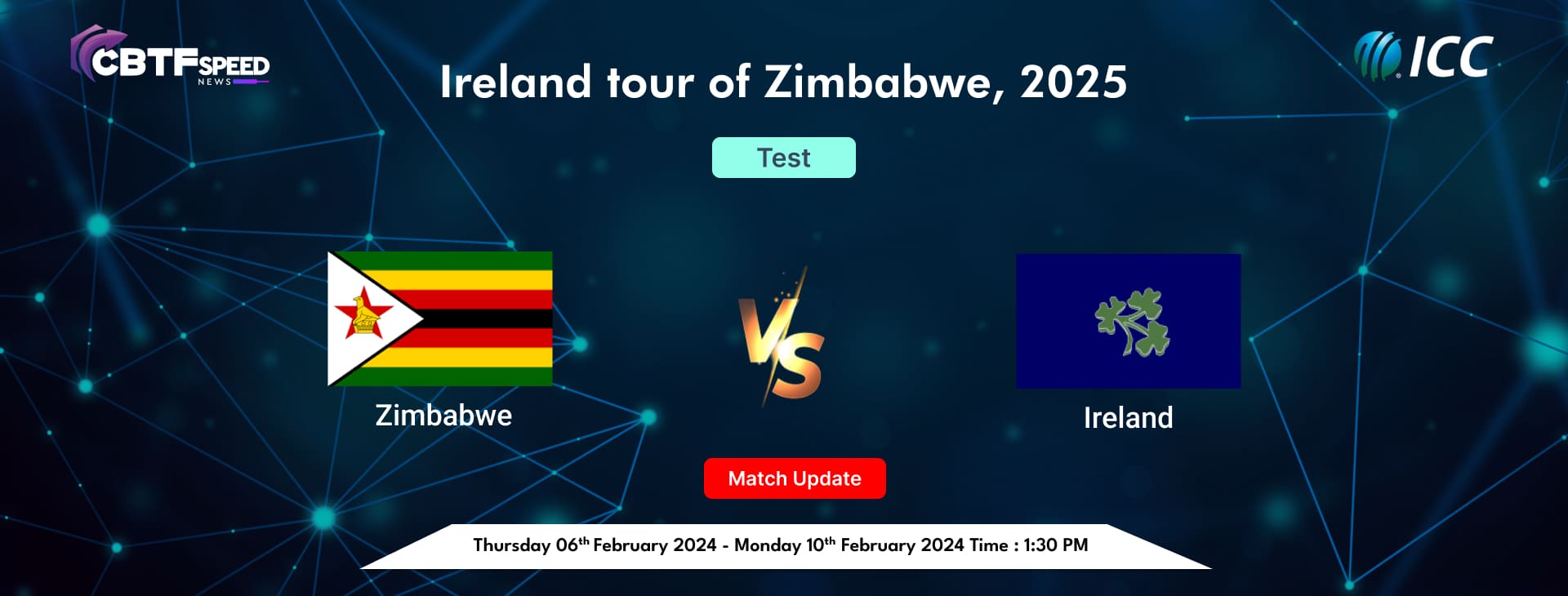 Ireland tour of Zimbabwe, 2025, Zimbabwe vs Ireland, Only Test, Day 3, Match Update