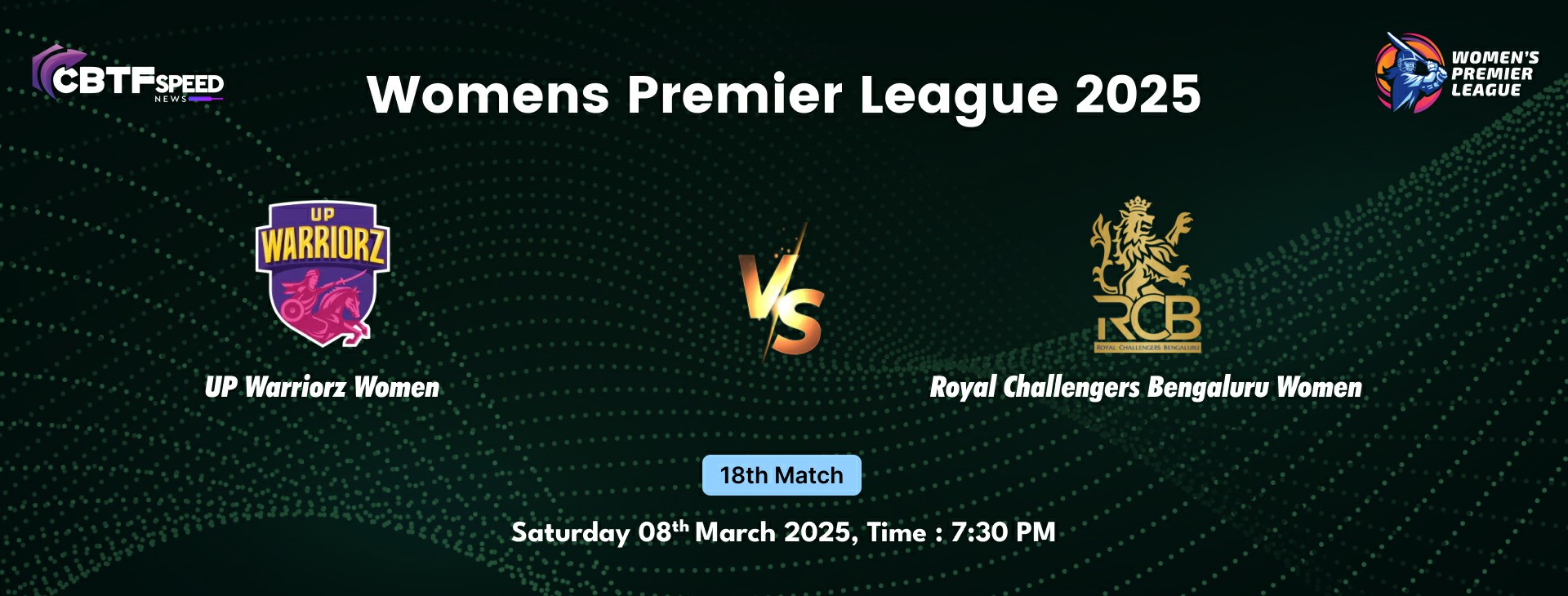 Womens Premier League 2025, UP Warriorz Women vs Royal Challengers Bengaluru Women, 18th Match, UP Warriorz Women Won By 12 Runs