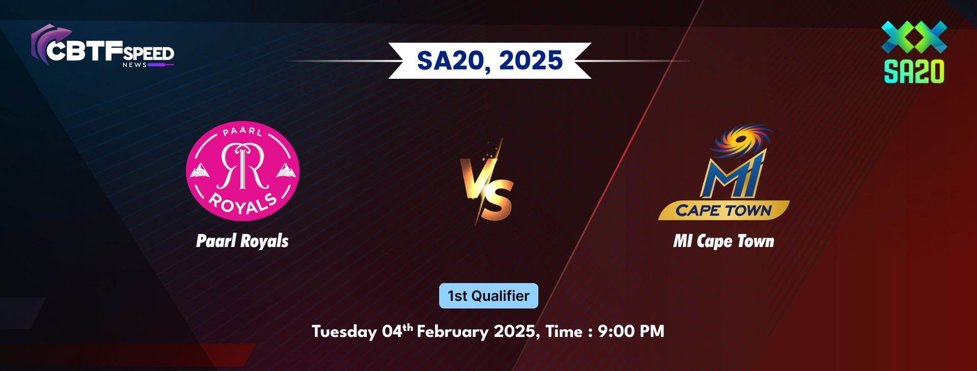 SA20, 2025, Paarl Royals vs MI Cape Town, Qualifier 1, MI Cape Town Won By 39 Runs