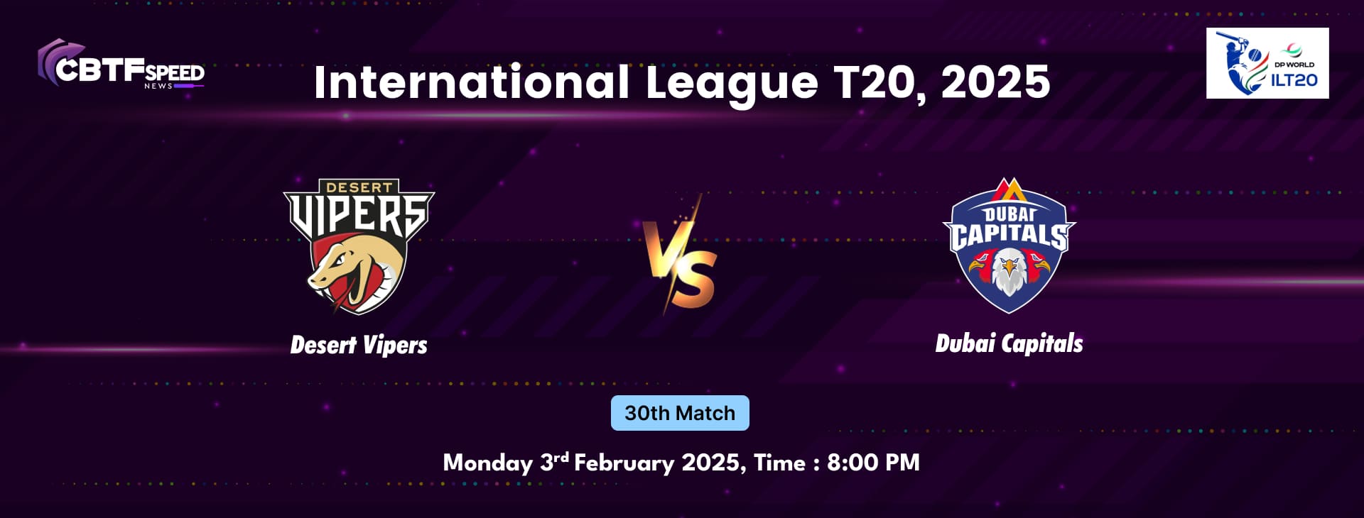 International League T20, 2025, Desert Vipers vs Dubai Capitals, 30th Match, Dubai Capitals  Won By 9 Wickets
