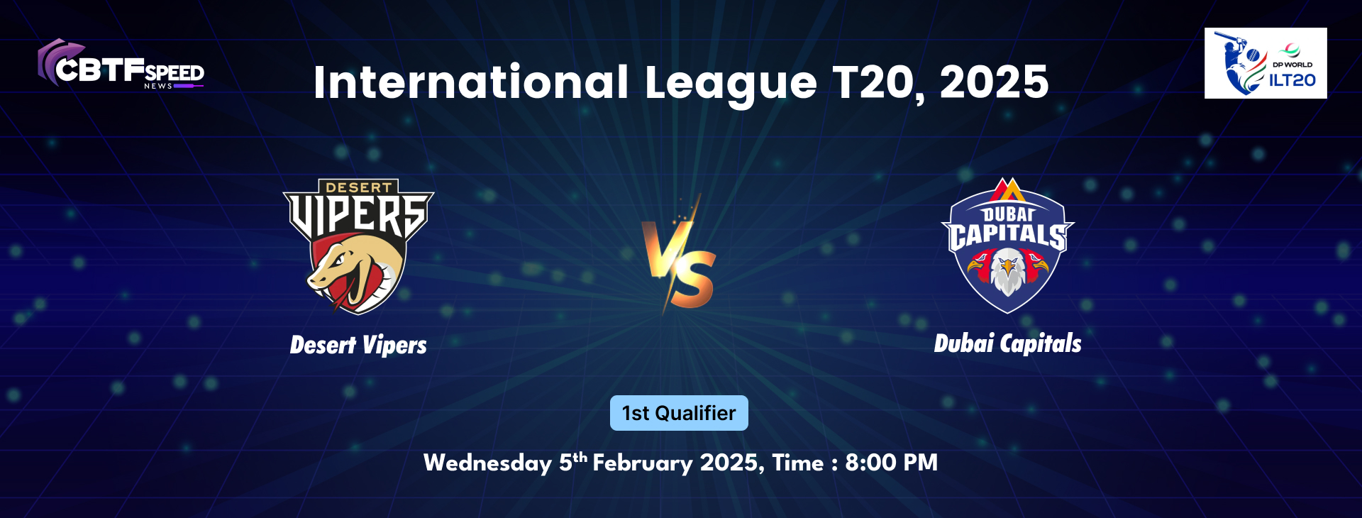 International League T20, 2025, Desert Vipers vs Dubai Capitals, Qualifier 1, Dubai Capitals Won By 5 Wickets