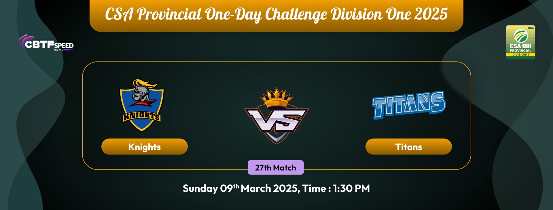 CSA Provincial One-Day Challenge Division One 2025, Knights vs Titans, 27th Match, Titans Won By 7 Wickets