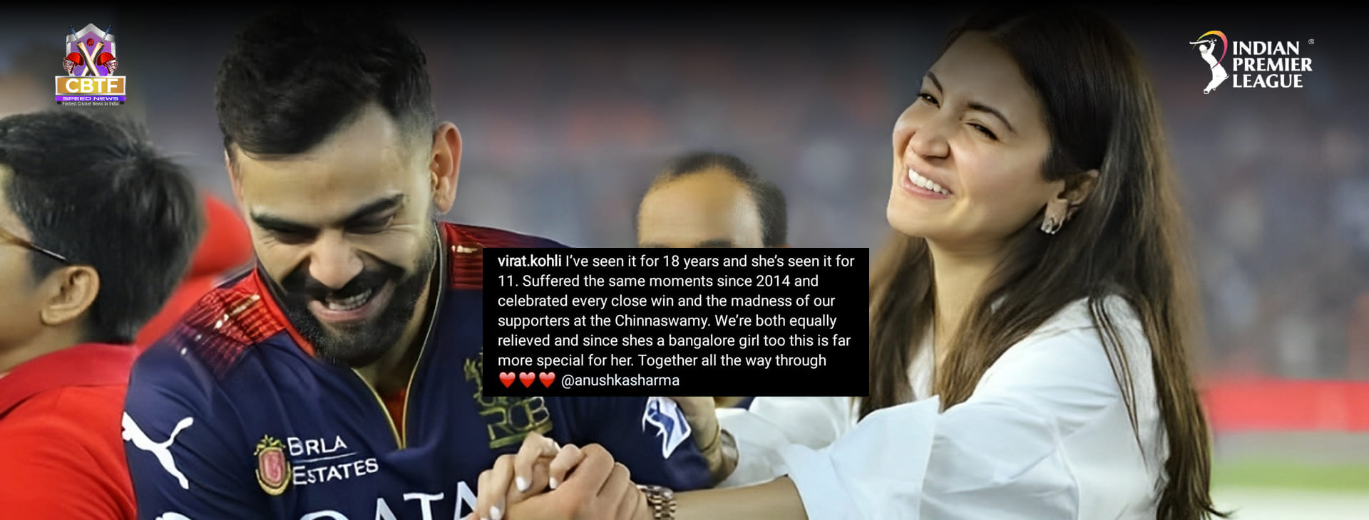 Virat Kohli's Emotional Post After RCB Win Shatters Instagram With 12 Million Likes!
