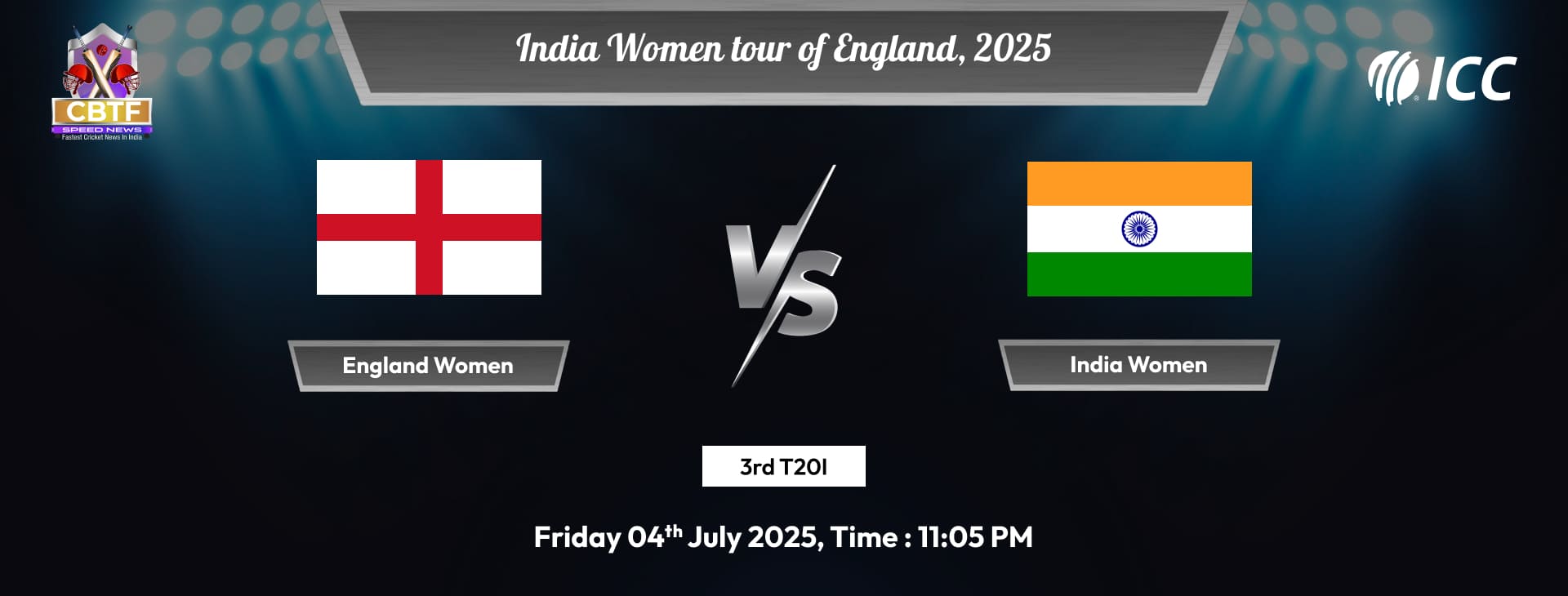 India Women tour of England, 2025, England Women vs India Women, 3rd T20I, England Women Won By 5 Runs