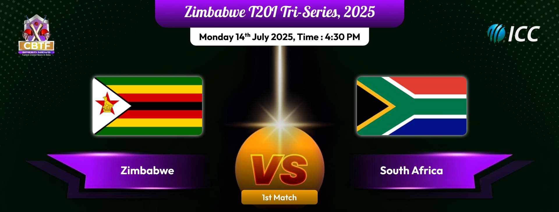 Zimbabwe T20I Tri-Series, 2025, Zimbabwe vs South Africa, 1st Match, South Africa Won By 5 Wickets