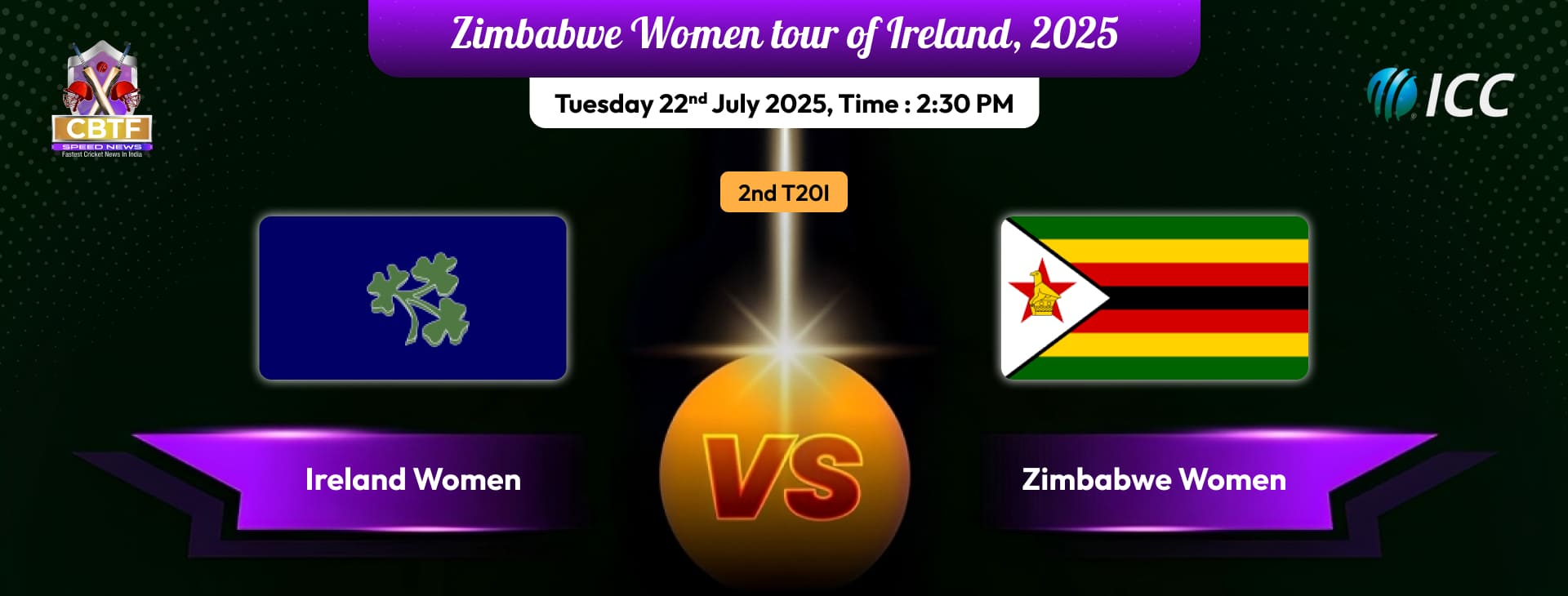 Zimbabwe Women tour of Ireland, 2025, Ireland Women vs Zimbabwe Women, 2nd T20I, Ireland Women Won By 65 Runs