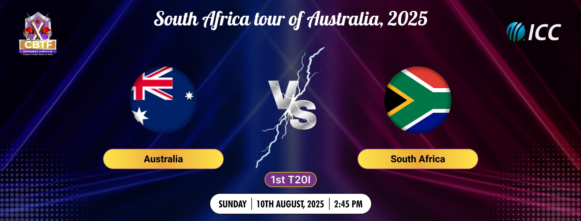 South Africa tour of Australia, 2025, Australia vs South Africa, 1st T20I, Australia Won By 17 Runs