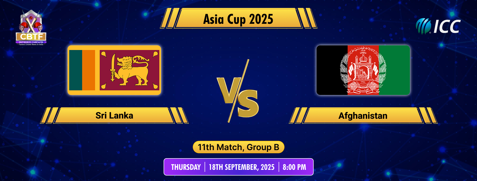 Asia Cup 2025, Sri Lanka vs Afghanistan, 11th Match, Group B,  Sri Lanka Won By 6 Wickets
