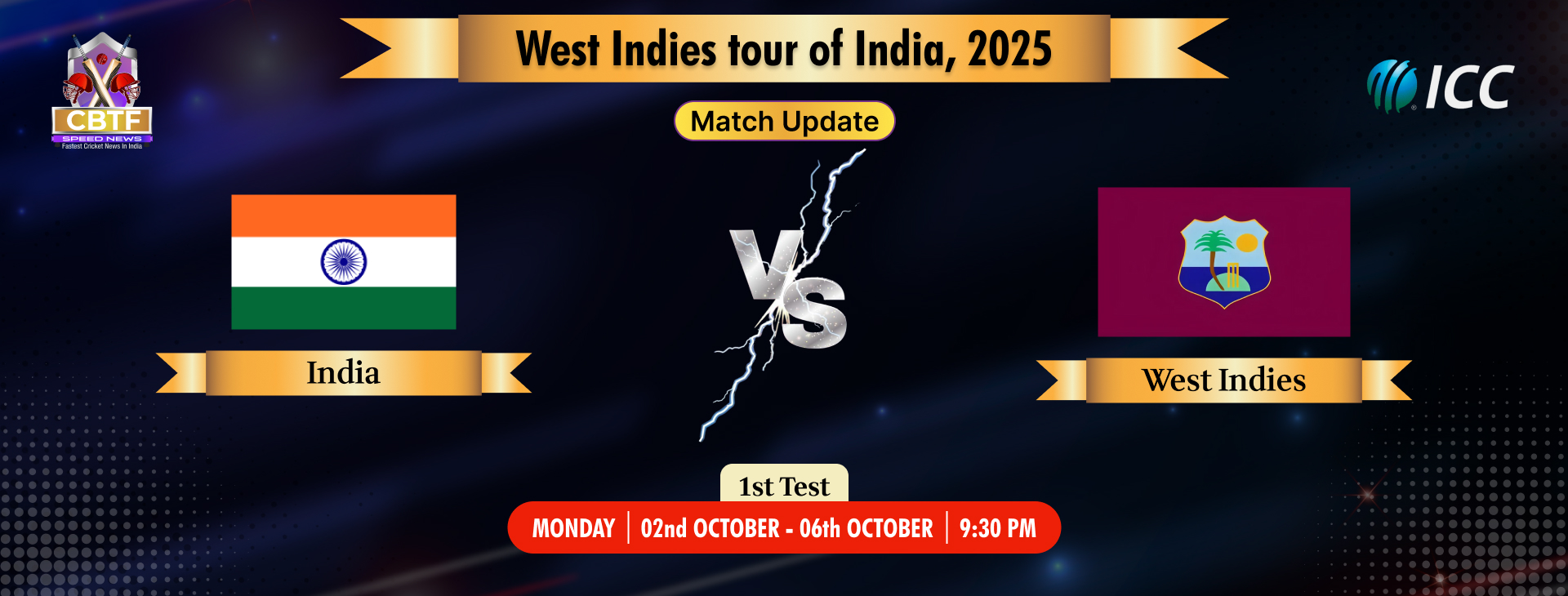 West Indies tour of India, 2025, India vs West Indies, 1st Test, Day 2, Match Update, West Indies Trail By 284 Runs