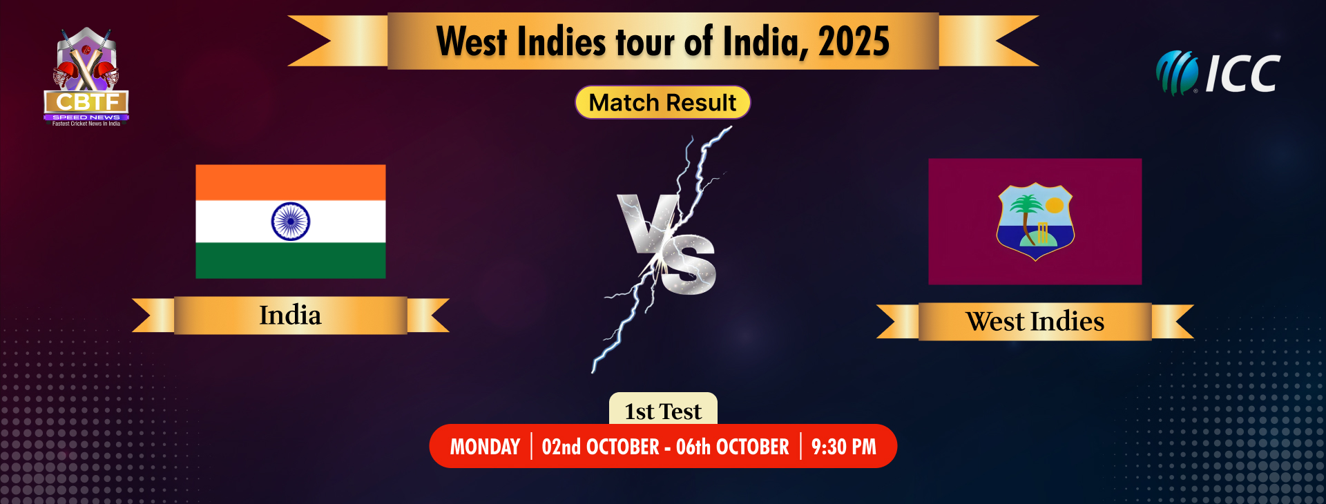 West Indies tour of India, 2025, India vs West Indies, 1st Test, Day 3, Match Result, India Won By an Innings and 140 Runs