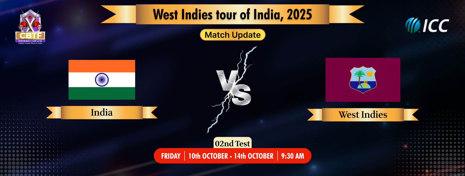 West Indies tour of India, 2025, India vs West Indies, 2nd Test, Day 1, Match Update, India Chose to Bat