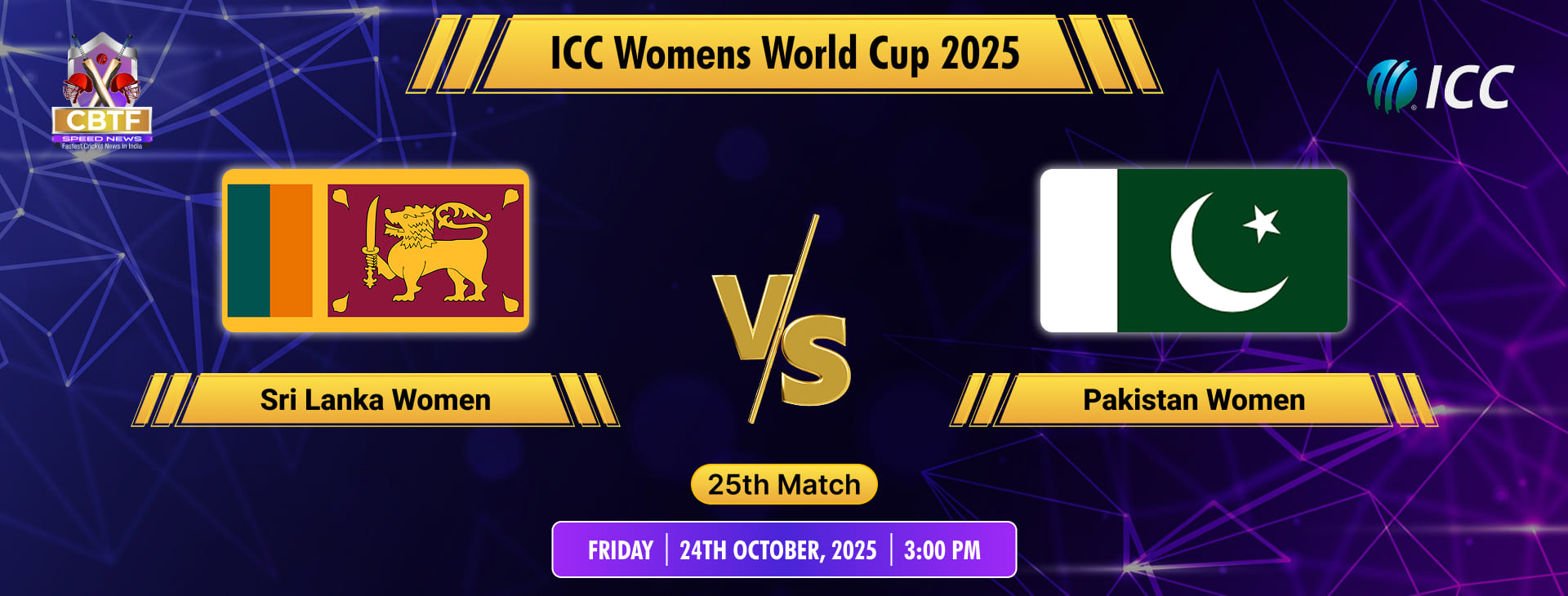 ICC Womens World Cup 2025, Sri Lanka Women vs Pakistan Women, 25th Match, No Result