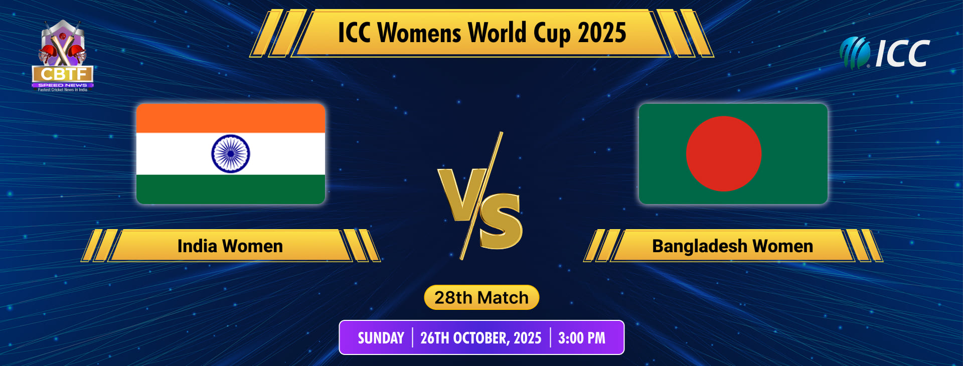 ICC Womens World Cup 2025, India Women vs Bangladesh Women, 28th Match, No Result