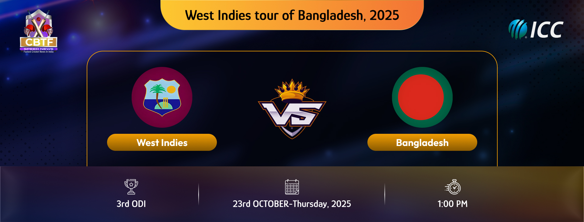 West Indies tour of Bangladesh, 2025, Bangladesh vs West Indies, 3rd ODI, Bangladesh Won By 179 Runs
