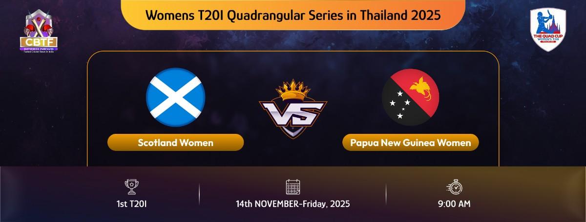Womens T20I Quadrangular Series in Thailand 2025, Scotland Women vs Papua New Guinea Women, 1st Match, Scotland Women won by 55 runs