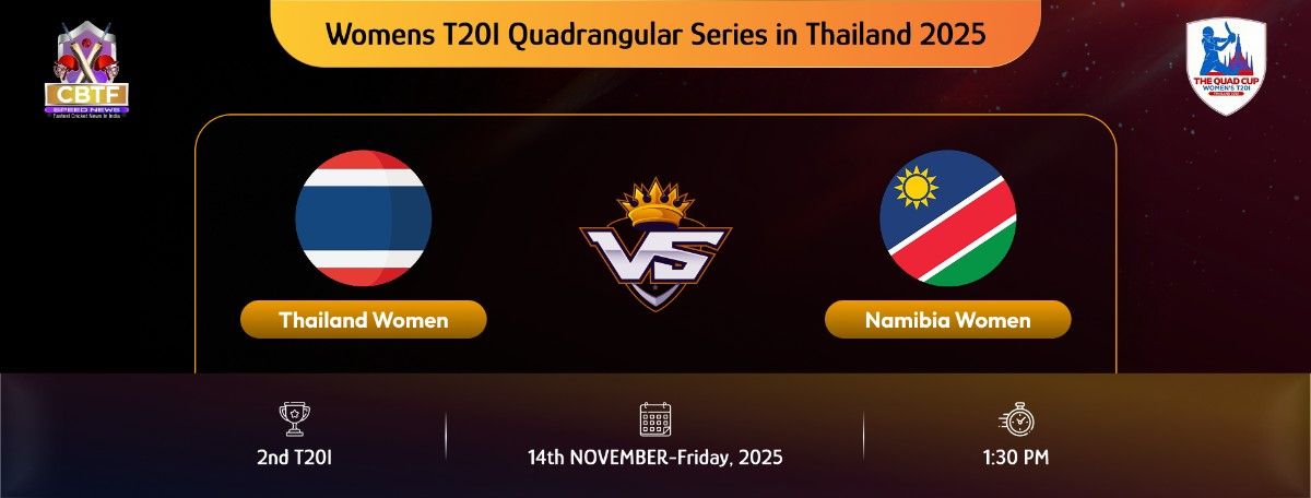 Womens T20I Quadrangular Series in Thailand 2025, Thailand Women vs Namibia Women, 2nd Match, Thailand Women Won By 39 Runs